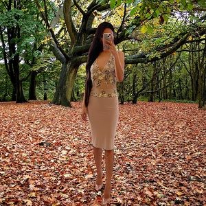 Vintage Hand Painted Flower Top, size Small